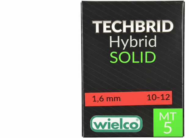 Wielco Hybrid Solid Elastiek 5mtr. 1,6mm. (Red)