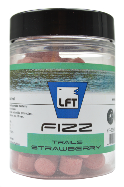 LFT Precision Fizz Trails 9mm Strawberry Red 100 gr | Bruisende Voerpellets met Kleur en Flavour