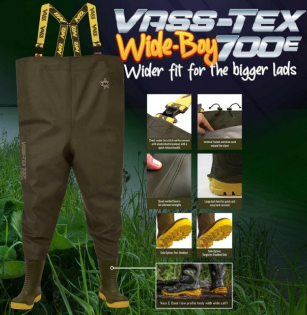Vass-Tex 700E Wide-Boy | Extra Ruim Waadpak 42