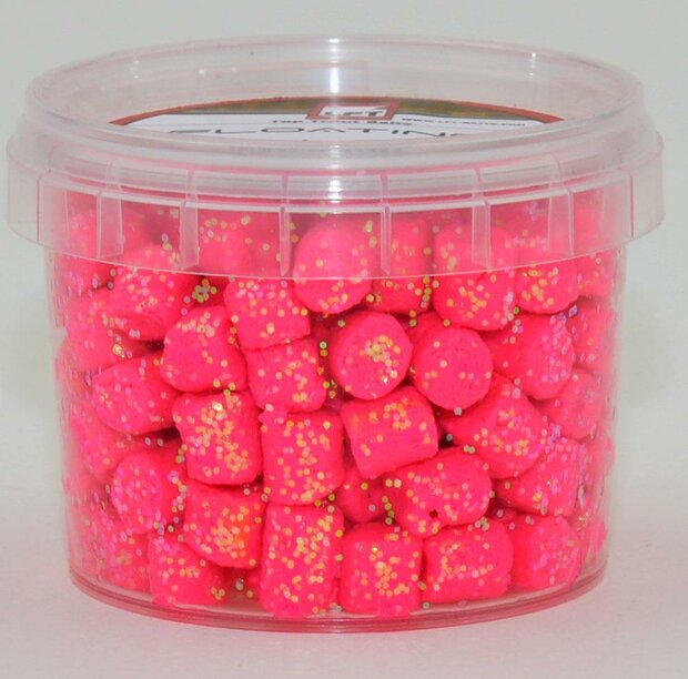 LFT Trout Floating Pellets Red Pink glitter 55gr